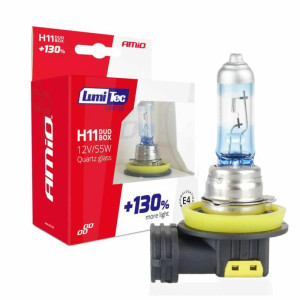 AMIO Żarówki halogenowe H11 12V 55W LumiTec LIMITED +130% DUO