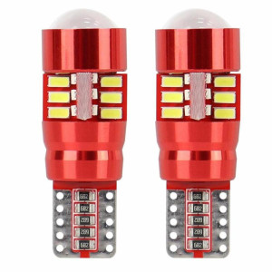 AMIO Żarówki LED CANBUS 27SMD 3014 T10e W5W White 12V/24V