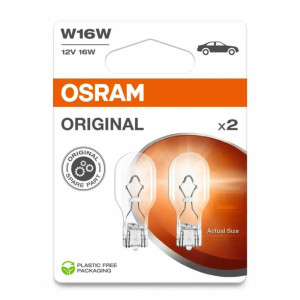 OSRAM Original W16W 12V 16W W2.1x9.5d - Żarówki Samochodowe (2 szt.)