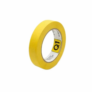 Q1 TAPES Premium Masking Tape - żółta taśma maskująca 18mm x 50m