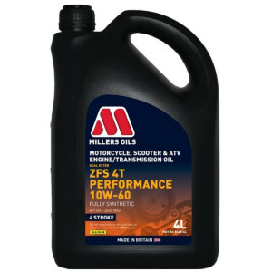 MILLERS ZFS 4T Performance 10W60 4L syntetyczny olej motocyklowy