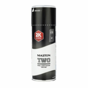 MASTON TWO 2K Jet Black 400ml czarny mat - lakier dwuskładnikowy