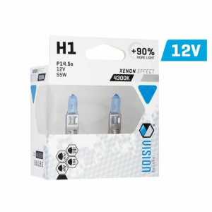 VISION Arctic White H1 12V 55W +90% 4300K - żarówki samochodowe 2 szt.