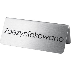 Tabliczka "zdezynfekowano" | Stalgast