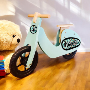 Loopfiets met naam gekleurde panter | loopfietsje | loopfiets 2 jaar