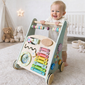 Blokkenwagen | Loopwagen | duwkar | kraamcadeau | 1 jaar