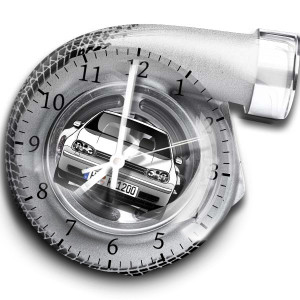 Individuelle Wanduhr mit deinem Auto u. Kennzeichen! Designs und Größen zur Auswahl: M, soft grey - auto4style