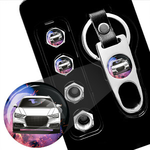 Personalisiertes Auto Geschenk: Ventilkappen Auto mit deinem Autobild - Mach dein Auto einzigartig! TOP Geschenke für Autoliebhaber