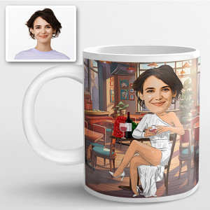 Tasse personnalisée pour une amatrice de vin | Super cadeau pour une fan de vin et de détente, pour une femme qui aime se détendre