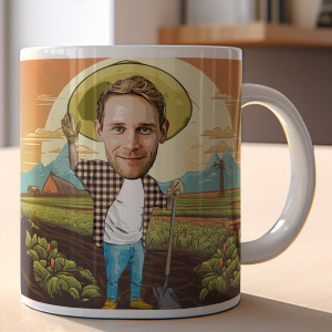 Tasse personnalisée pour un fermier | Découvrez la tasse rigolote parfaite pour les passionnés d'agriculture ! Super et spéciale en cadeau !