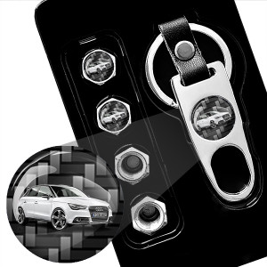 Capsules de valve avec photo de voiture et plaque d'immatriculation : exprimez votre passion automobile avec des bouchons personnalisés uniques