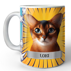 Personalisierte Katzen Tasse mit Bild und Namen – Perfektes Geschenk für Katzenliebhaber – Tasse mit süßem Katzenfoto und Spitznamen - auto4style