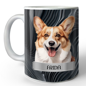 Personalisierte Hundetasse mit Foto und Namen – Die perfekte Geschenkidee für Hundeliebhaber mit süßem Hundebild und Spitznamen - auto4style