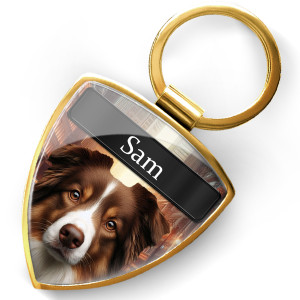 Personalisierter Schlüsselanhänger Hund – Dein Haustier immer dabei! Mit Foto & Name – Perfektes Geschenk für Hundebesitzer! - auto4style