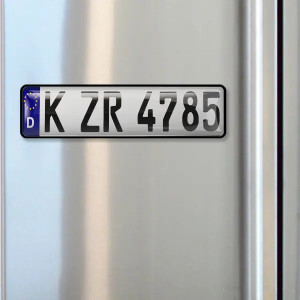 Magnete targa personalizzato con nome e numero – Targa magnetica personalizzata – Adesivi magnetici auto – Regalo ideale per automobilisti!