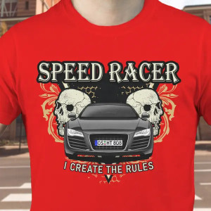 Persoonlijk t-shirt auto – T-shirt met auto-foto en kenteken – Cadeau voor opa of autoliefhebber – Auto shirt met kenteken – Wow-effect!