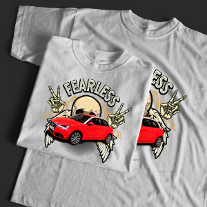 Stoer auto t-shirt heren – T-shirt met foto van auto en kentekenplaat – Cadeau voor vader of een autobestuurder – Uniek & Persoonlijk!
