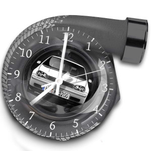 Orologio da parete auto con targa e foto personalizzata – Regalo appassionato auto personalizzato – Regalo per automobilista – Sorprendente!
