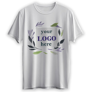Weißes T-Shirt mit Logo – Personalisiertes T-Shirt Größe S mit Fotodruck – Professionelles Arbeits T-Shirt mit Logo für Firmen & Mitarbeiter