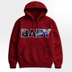 Personalisierter Hoodie mit Auto – Rote Tuning-Hoodies mit Textdesign & eigenem Foto – Stylische & einzigartige Geschenkidee für Autofans