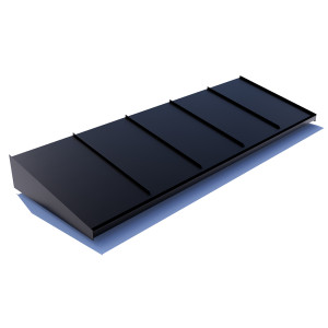 Dybde 1150 Mm Entrétak Large 3000 Mm, Svart, Antikkhvit