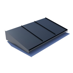 Dybde 950 Mm Entrétak Small 1800 Mm, Mørkegrå, Samme Som Oversiden