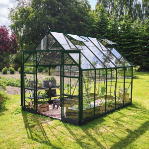 Drivhus Icon Grønn Glass, 8,1 M²