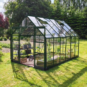 Drivhus Icon Grønn Glass, 9,7 M²