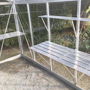 Til Oasen Drivhus Hylle Aluminium, 23 Cm