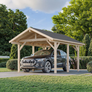 Carport Robert 11,7 M² Stålplate, Nei