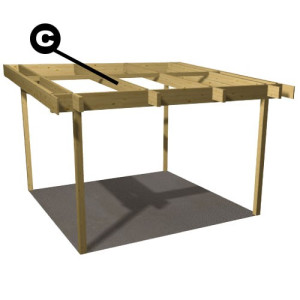 Limtre Løsvekt Taksperre 56 X 180 X 4000 Mm