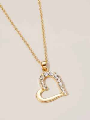 Naszyjnik serce Crystal and Gold