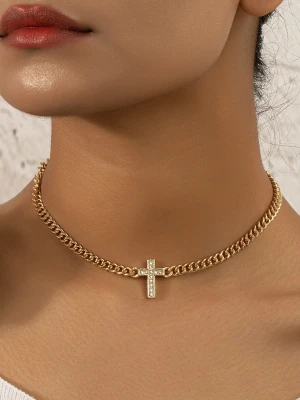 Naszyjnik Golden Cross