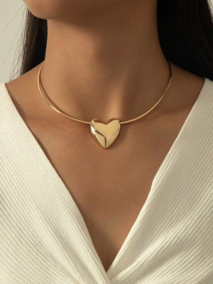 Choker Gold Heart