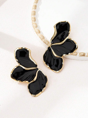 Kolczyki Black Marble