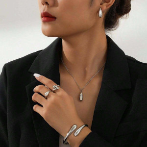 Zestaw Łezki Bogini Srebrne