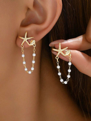 Kolczyki Shell & Pearl