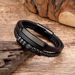 Bransoletka męska Black Triple