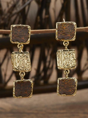 Kolczyki Copper Square