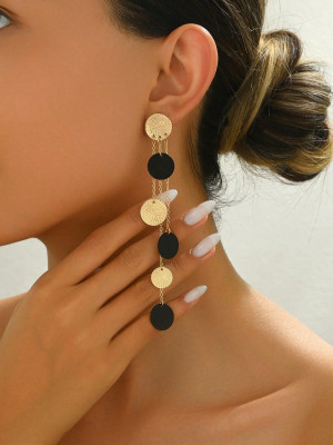Kolczyki Black & Gold Eclipse