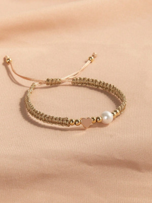 Bransoletka Heart Pearl