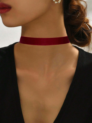 Choker Velvet Bordeaux