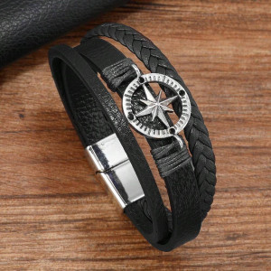 Bransoletka Męska Black Compass