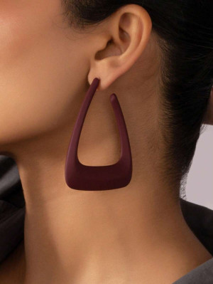 Kolczyki Trendy Bordeaux