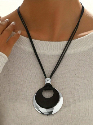 Naszyjnik Hallo Medallion Silver