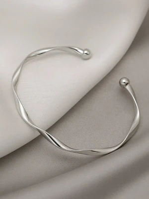 Bransoletka Silver Curved Delicacy