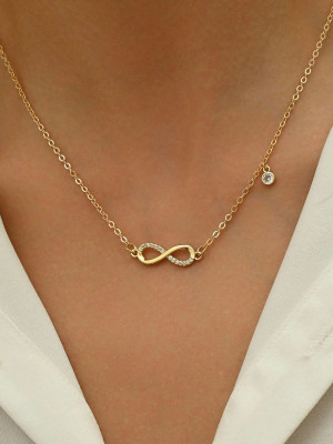 Naszyjnik Delicate Infinity Drop