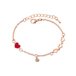 Bransoletka z serduszkami Hollow Out Heart