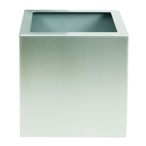 Superline Trend Topper on Wheels Square Grey Large W60 H62 L60 cm Indoor Planter, 223L