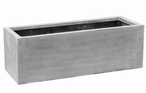 Raised Fiberstone Trough Large Grey H50 L150 W60 cm Planter by Idealist Premium JORT, 450L